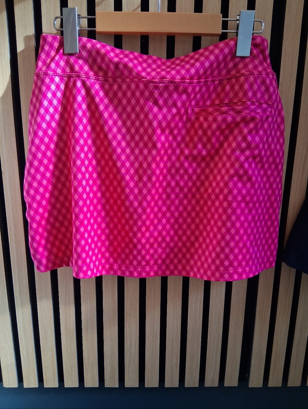 Nike Pink Gingham Mini Skirt